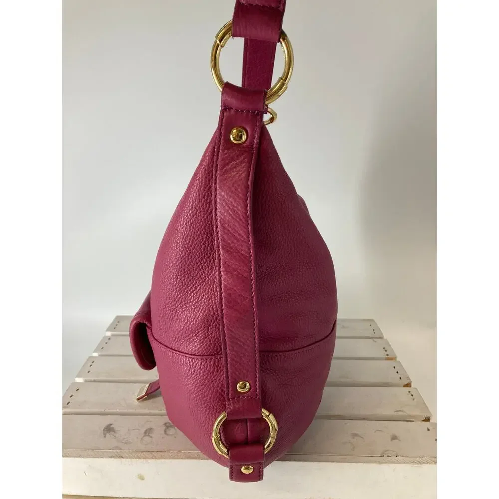 MICHAEL KORS, PINK PEBBLED LEATHER WOMENS LARGE SHOULDER BAG - Picture 5 of 16